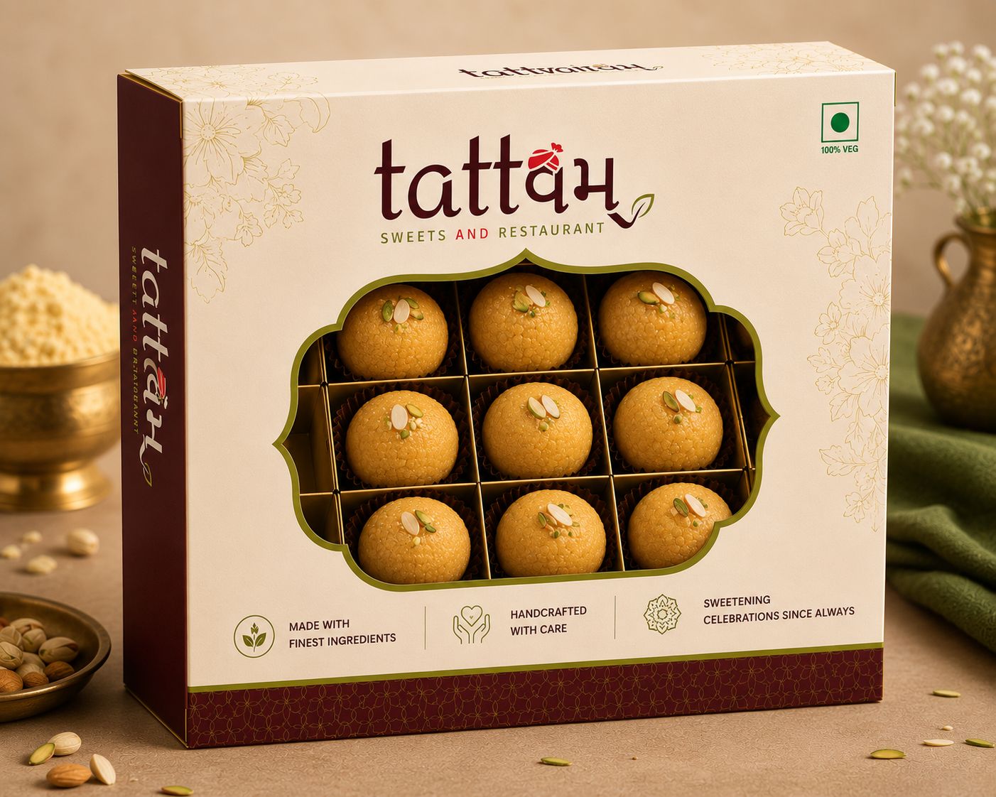Besan Laddoo — Tattvam Sweets