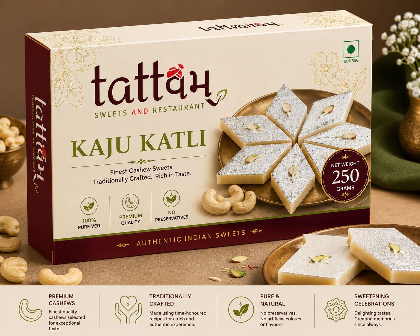 Kaju Katli — Tattvam Sweets