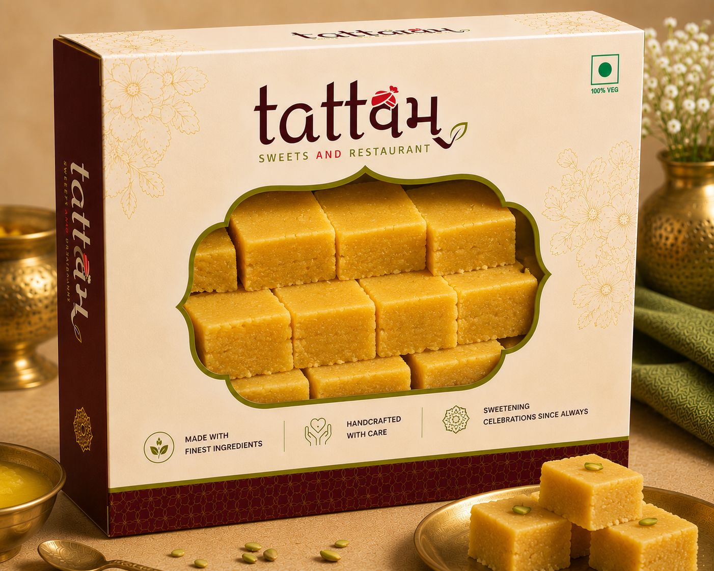 Ghee Mysore Pak — Tattvam Sweets